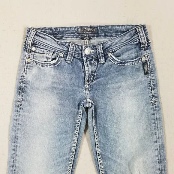 Silver Jeans Women's Boot Cut Light Blue - Picture 2 of 15